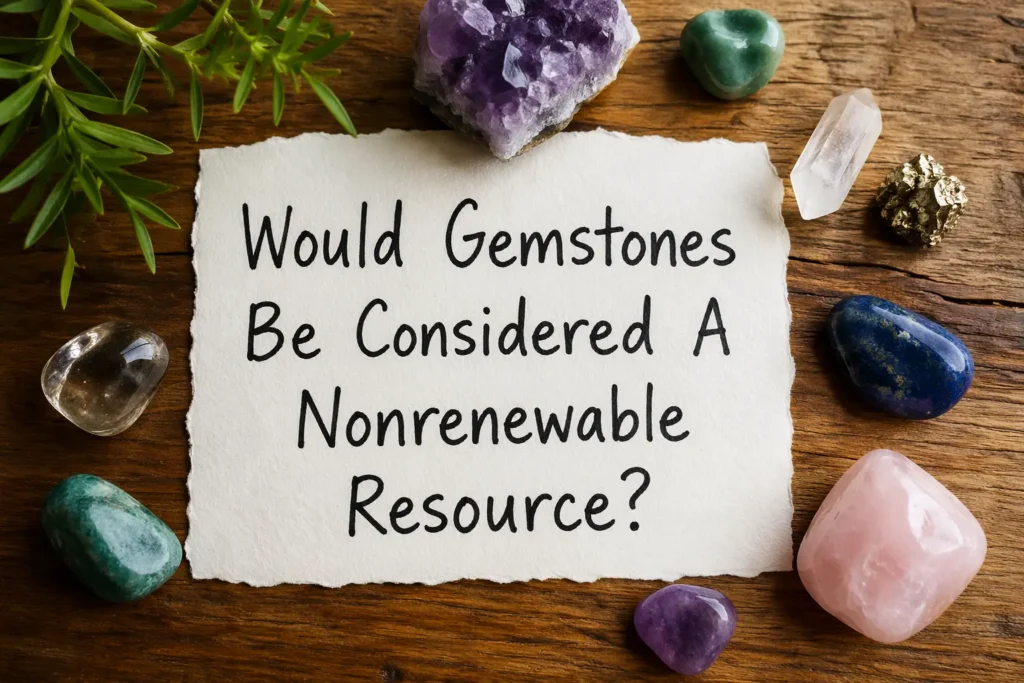 Would Gemstones Be Considered A Nonrenewable Resource-gemstonesuniverse