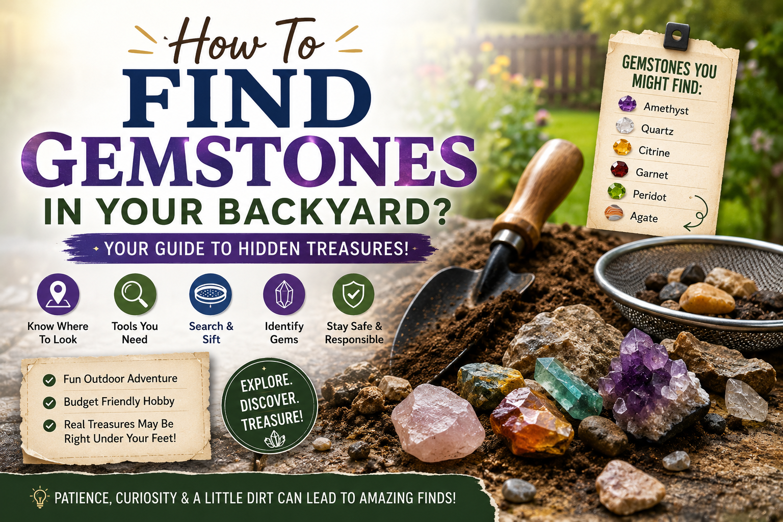 How To Find Gemstones In Your Backyard?
