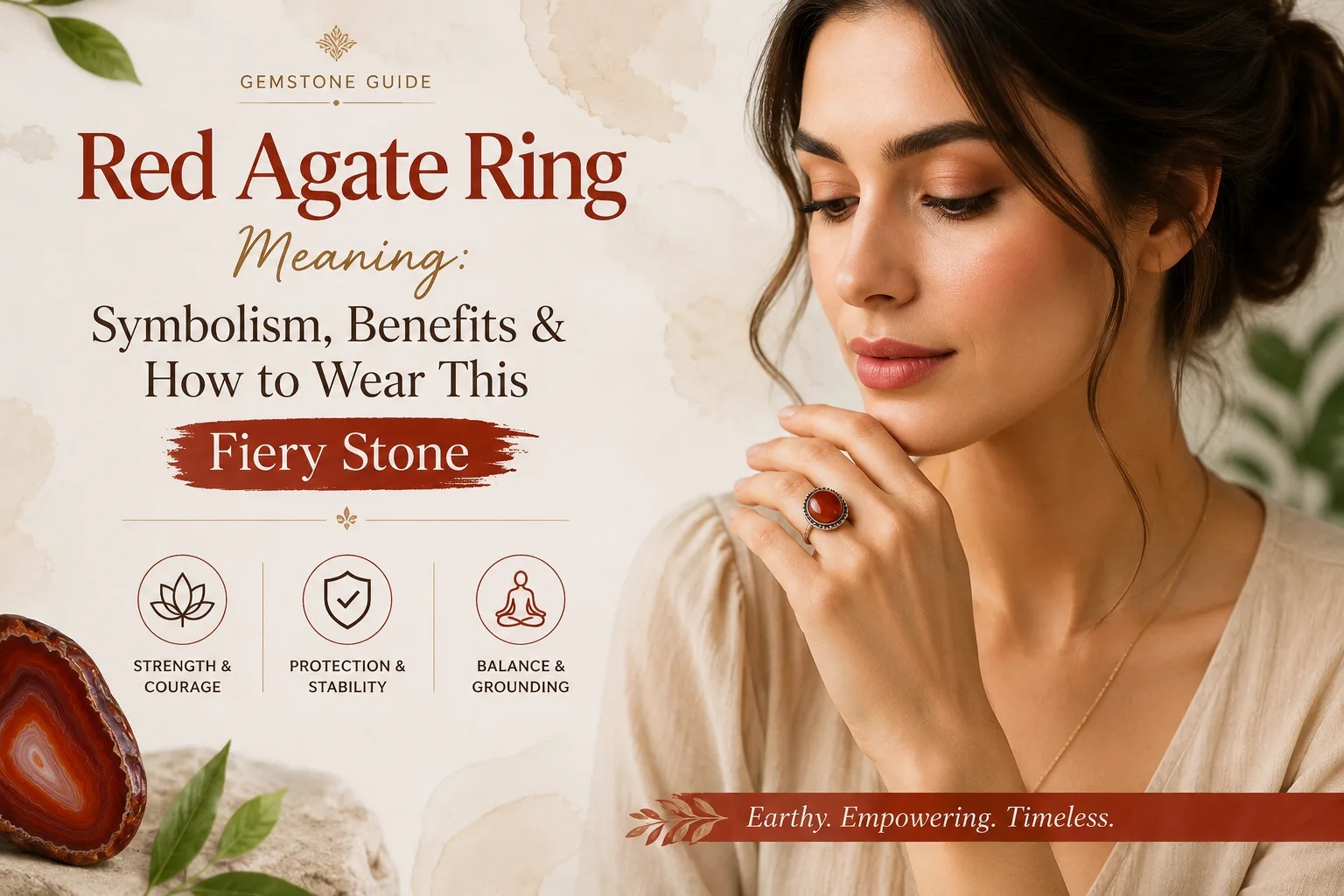 Red Agate Ring Meaning Symbolism, Benefits & How to Wear This Fiery Stone-gemstonesuniverse