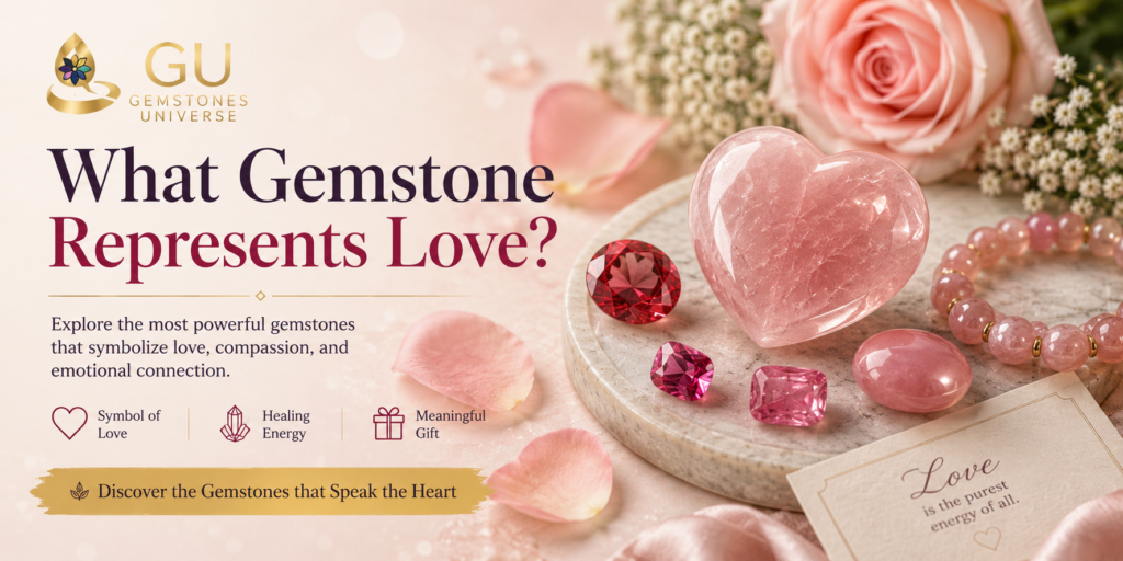 What gemstone represents love