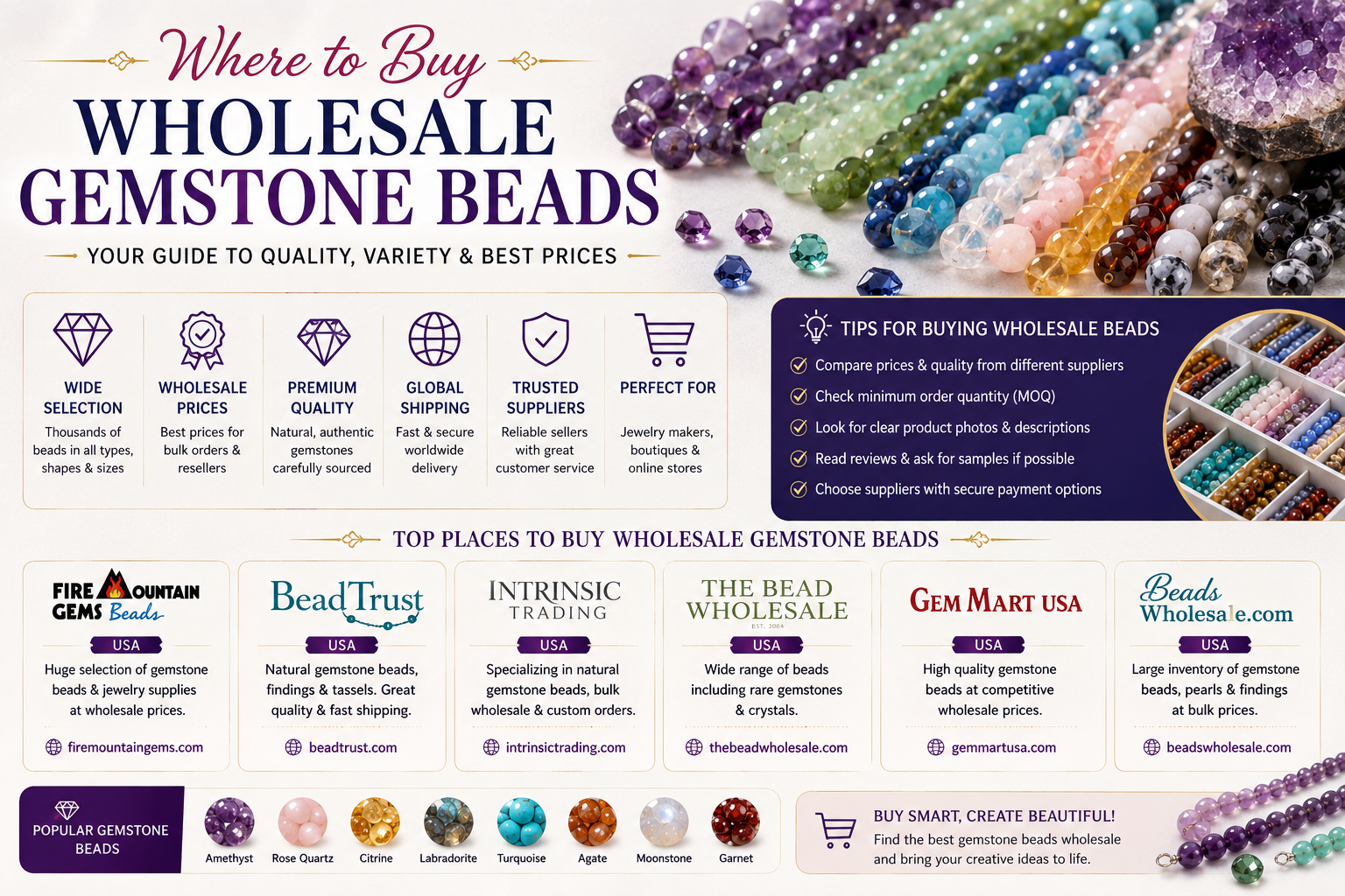 Where to buy wholesale gemstone beads